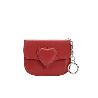 Lovell Red Vegan Leather Card Holder