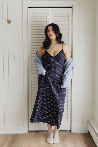 Newport Cardigan- Blue Heather