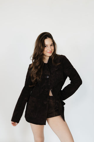 Yellowstone Suede Micro Shorts