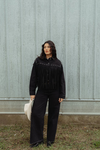 Mavi Rebecca Studded Smoke Denim