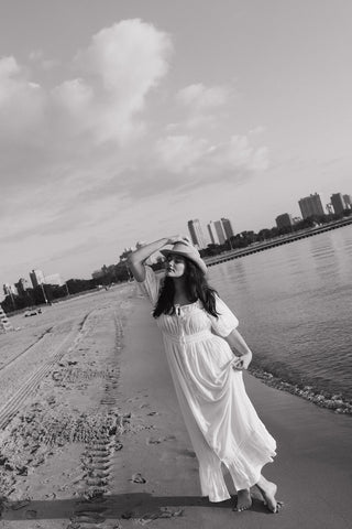 Sea Cotton Midi Dress
