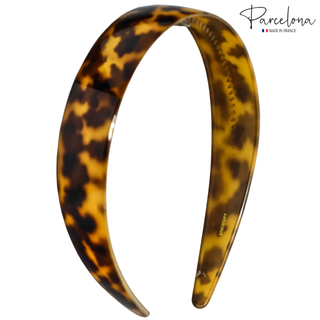 Parcelona Cellulose Acetate French Headband Inner Grip Teeth Hairband for Women