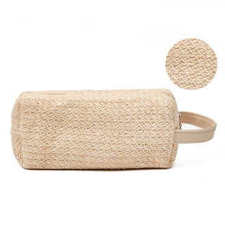 Straw Weave Toiletry Bag