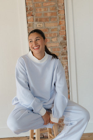 Mini Stripe Mockneck