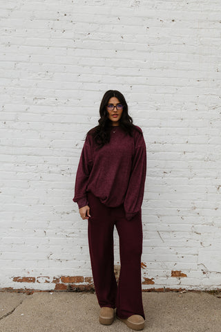 Dark Cherry Sweatpants