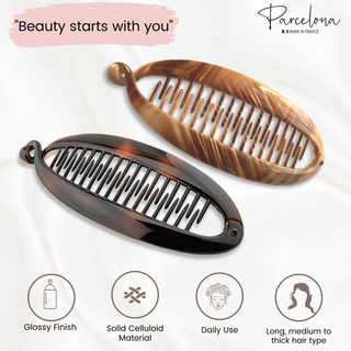 Parcelona French Banana Hair Clip
