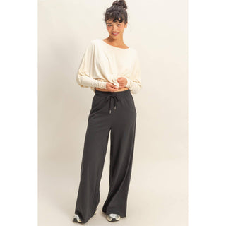 Cotton Wide Leg Pants