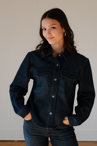 Tia Dark Blue Move Shirt