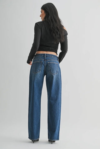 Low Rise Studded Baggy Jeans