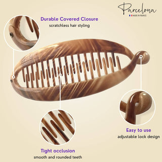 Parcelona French Banana Hair Clip