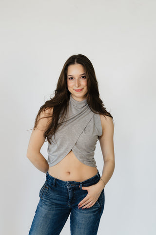 Say Draped Tank Top