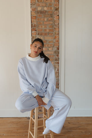 Mini Stripe Mockneck