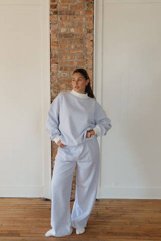 Mini Stripe Mockneck