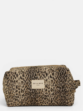 Leopard Squared Makeup Bag