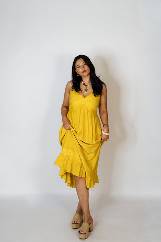 Driftlace Midi Dress