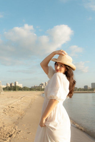 Sea Cotton Midi Dress