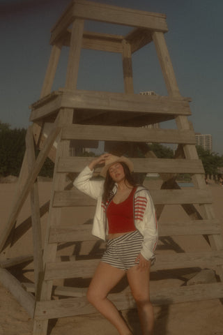 USA FLAG Sweater Jacket
