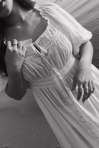 Sea Cotton Midi Dress