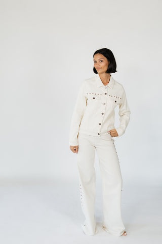 Studded Palazzo Jeans