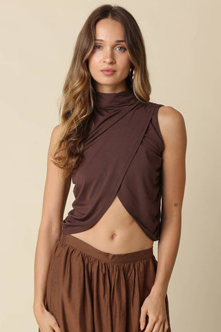 Say Draped Tank Top