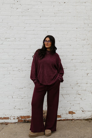 Dark Cherry Sweatpants