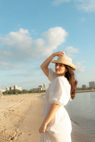 Sea Cotton Midi Dress