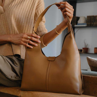 Carmen Gray Recycled Vegan Shoulder Bag