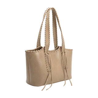 Phoebe Beige Recycled Vegan Shoulder Bag