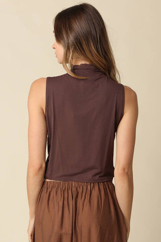 Say Draped Tank Top