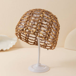 Glitter Sequin Crochet Hat