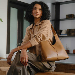 Carmen Gray Recycled Vegan Shoulder Bag