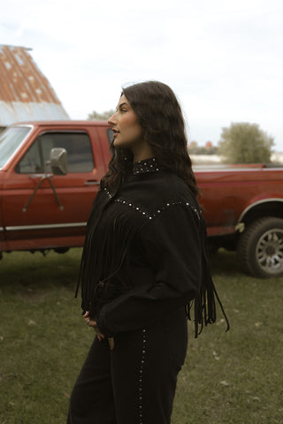 Mavi Rebecca Studded Smoke Denim