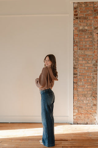 Micro Pocket Wide Leg Jean
