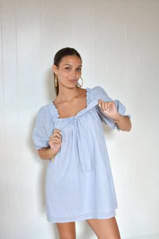 Laguna Stripe Mini Dress