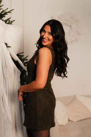 Louisa Suede Dress