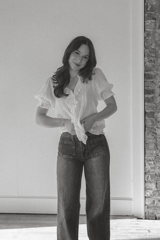 Micro Pocket Wide Leg Jean