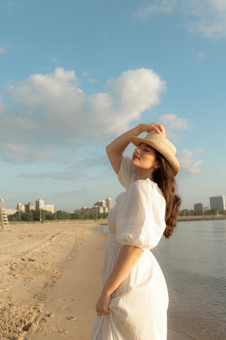 Sea Cotton Midi Dress
