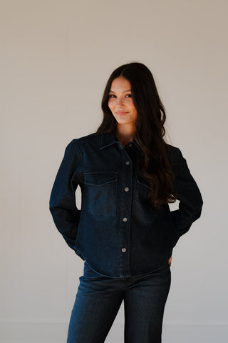 Tia Dark Blue Move Shirt