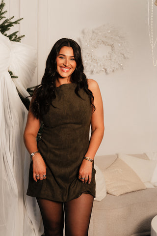 Louisa Suede Dress
