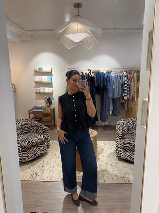 JBD Cuffed Wide Leg Jean