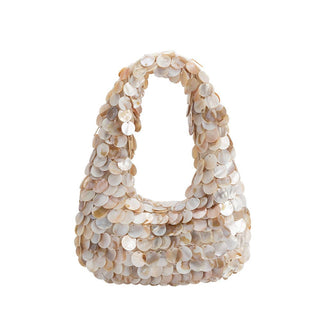 Marina Natural Shell Crossbody Bag