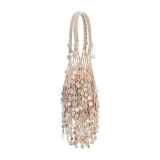 Skye Natural Small Shell Top Handle Bag
