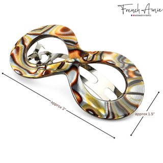 French Amie Infinity Hair Barrette