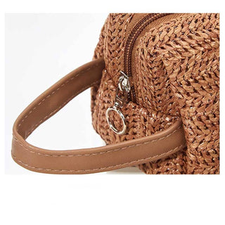 Straw Weave Toiletry Bag