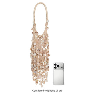 Skye Natural Small Shell Top Handle Bag