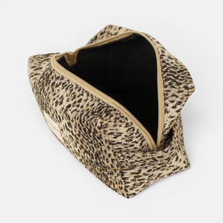 Leopard Squared Makeup Bag