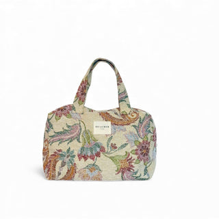 Floral Jacquard Extra Large Makeup Bag – Multicolor (Color)