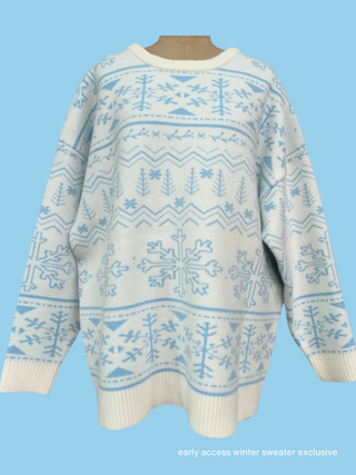 Home For Christmas Snowflake Sweater