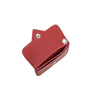 Lovell Red Vegan Leather Card Holder