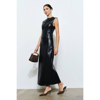 Marina Faux Leather Maxi Skirt